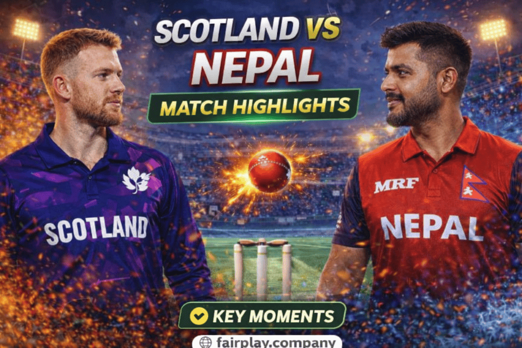 scotland vs Nepal match