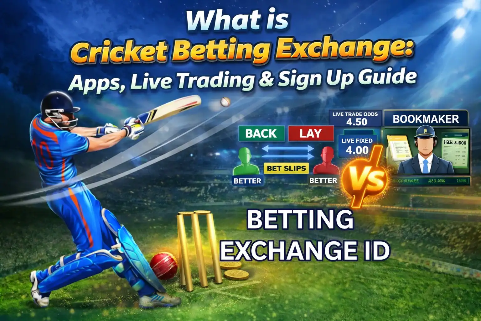 Cricket betting exchange platform compared with bookmakers